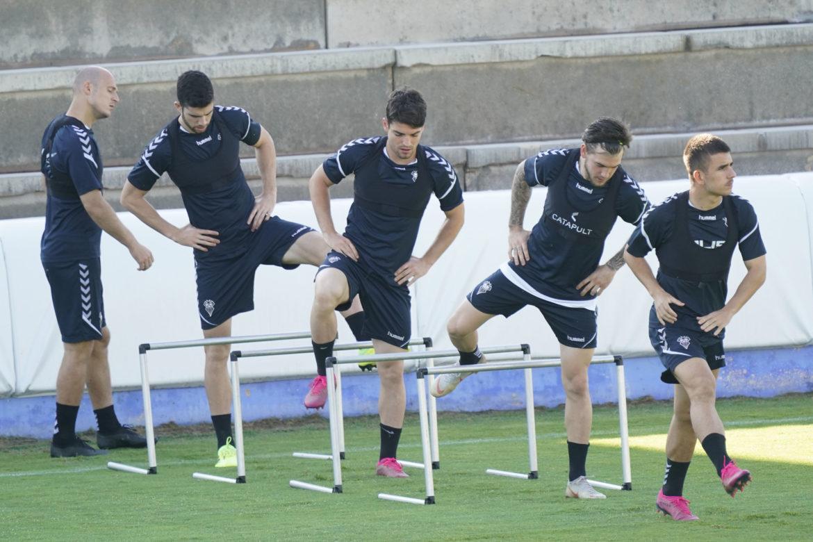 El entrenamiento del Albacete, en imágenes