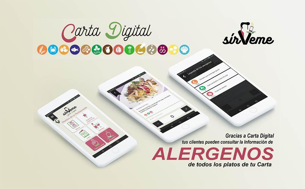 Sírveme online, la App que permite tener la carta online