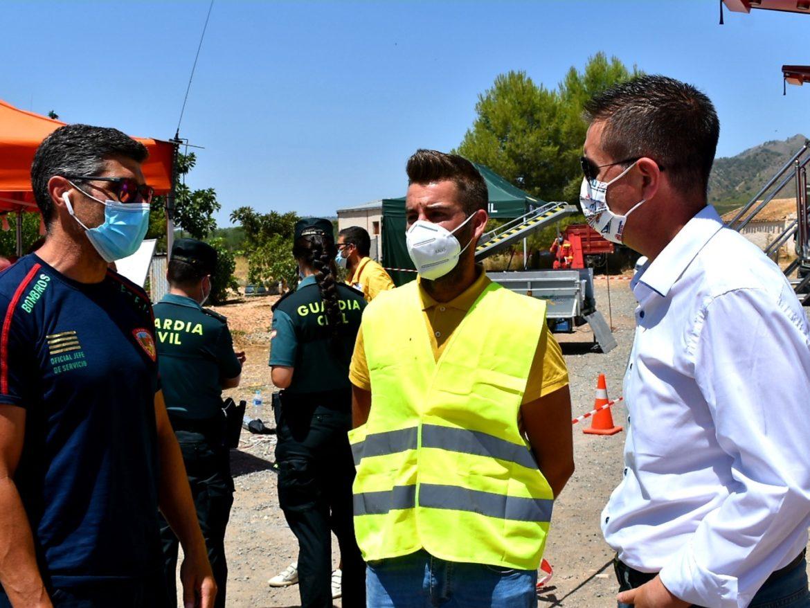 Cabañero en el Puesto de Mando Avanzado del incendio forestal de Férez