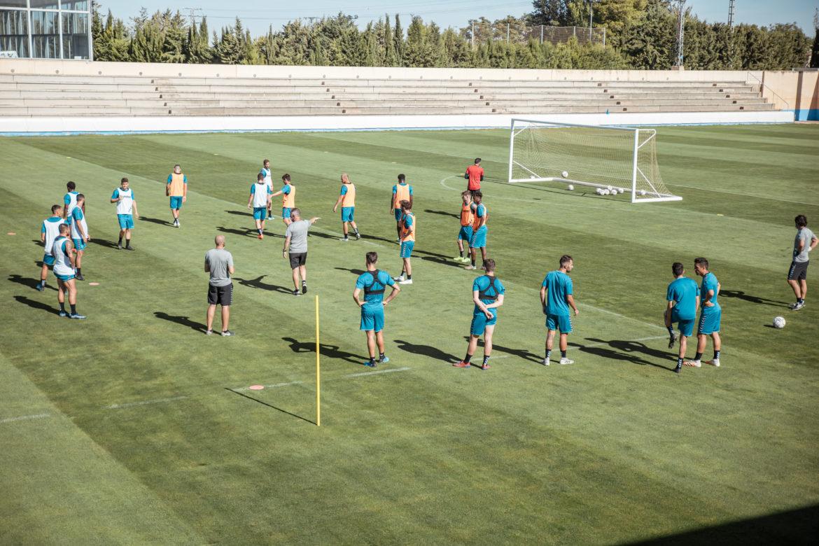 El entrenamiento de hoy del Albacete Balompié en imágenes