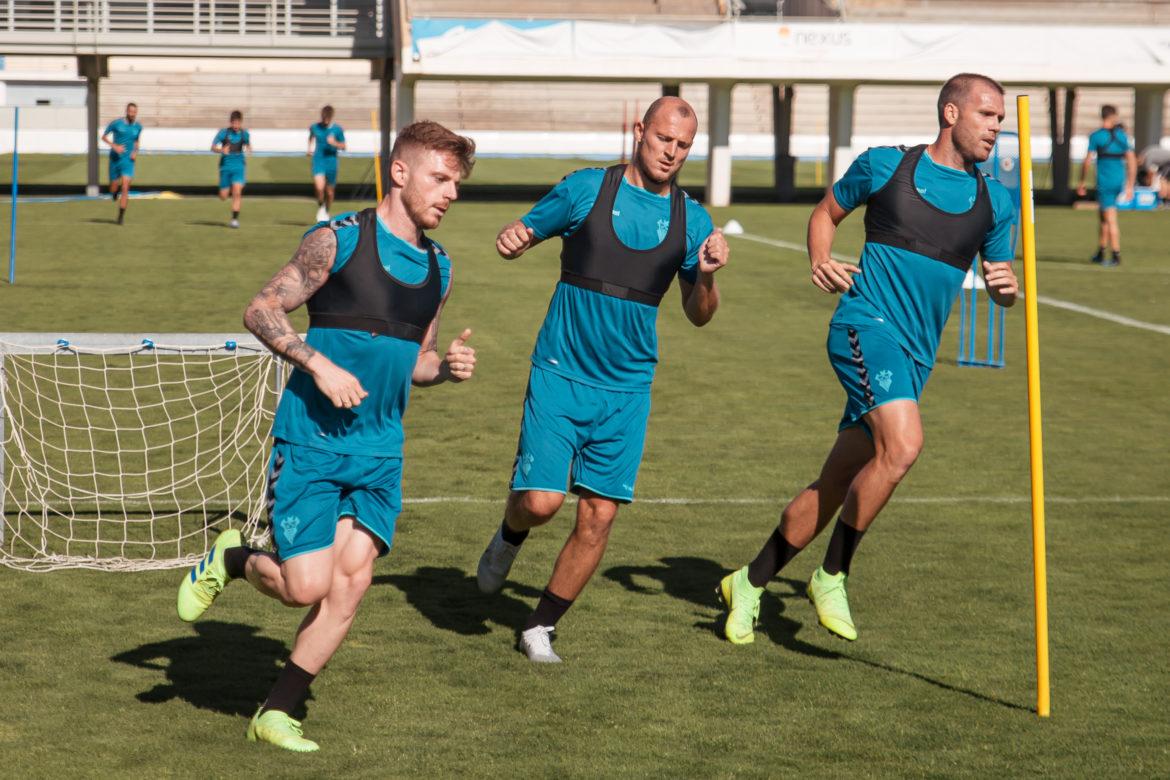 El entrenamiento de hoy del Albacete Balompié en imágenes