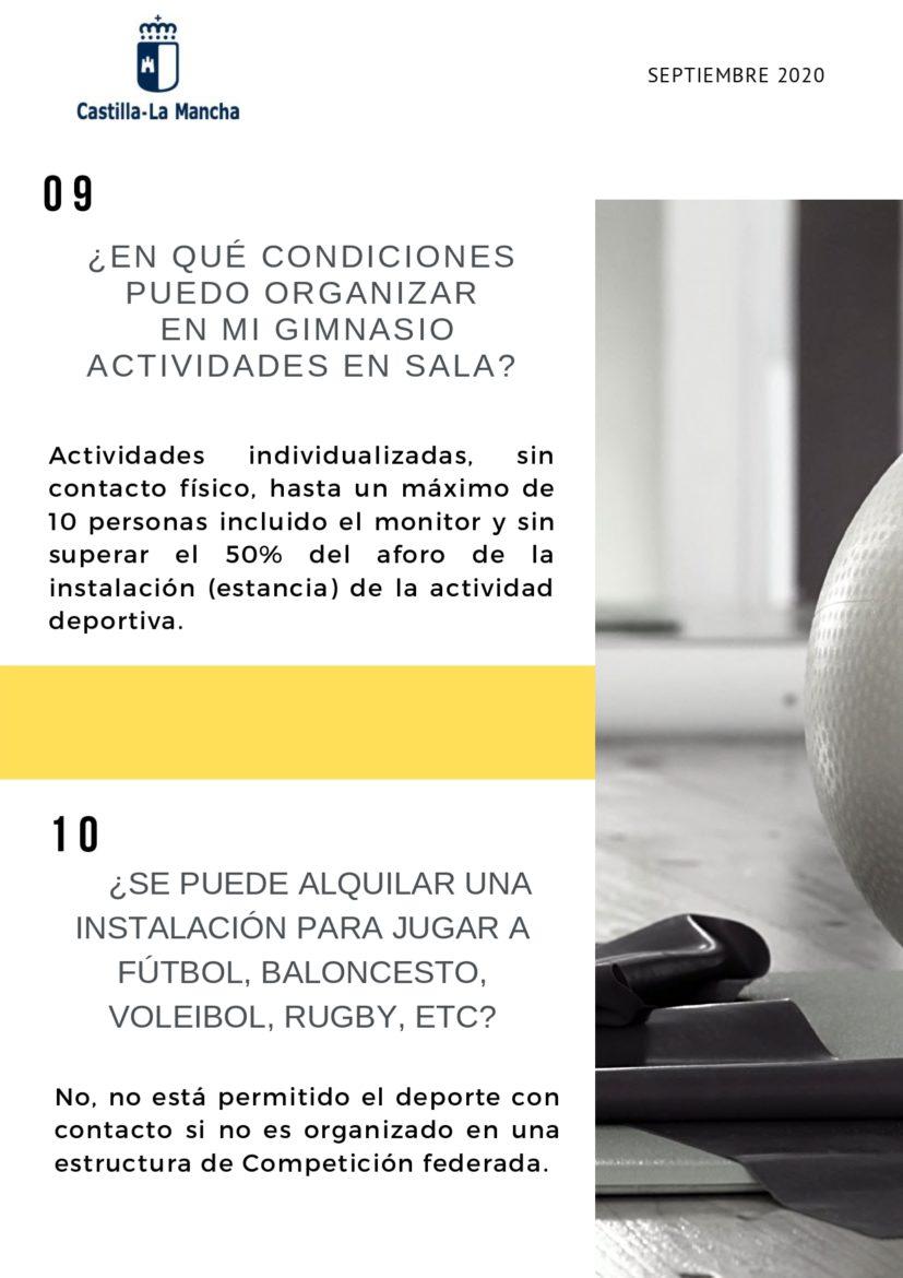 Las preguntas frecuentes sobre deporte y Covid-19