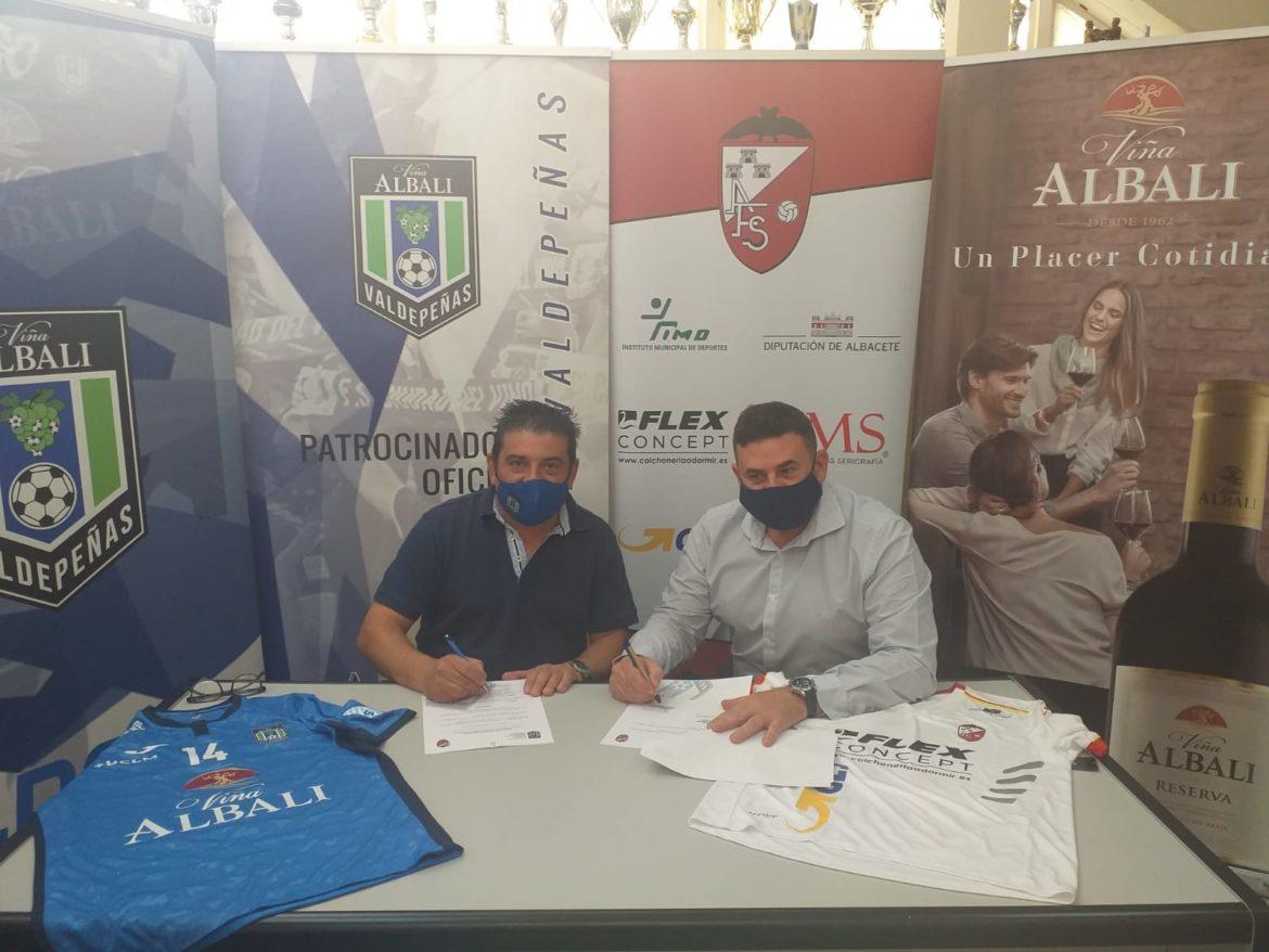 El Albacete Fútbol Sala y el Viña Albali Valdepeñas firman un convenio de colaboración