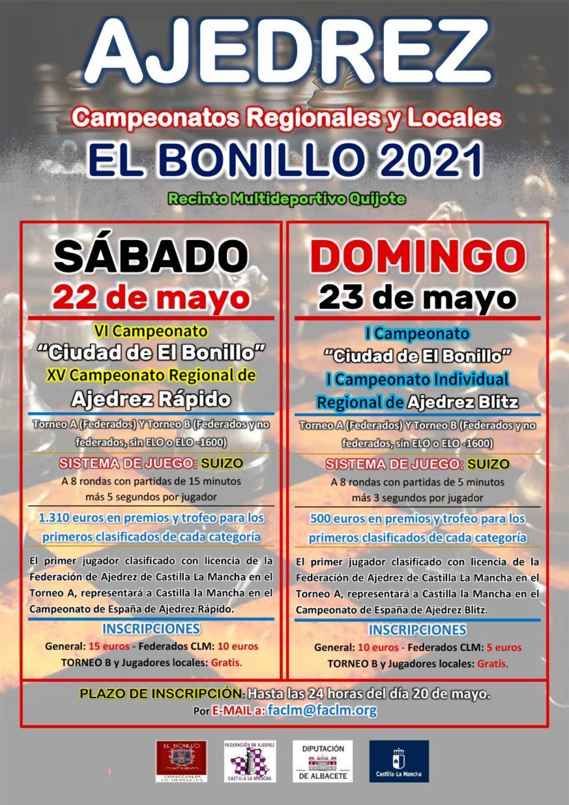 El Bonillo acoge este fin de semana los campeonatos regionales y locales de Ajedrez