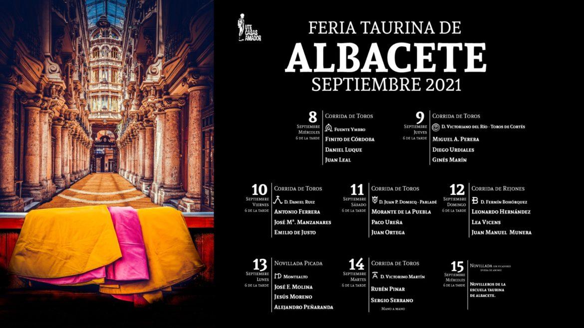 Presentado el cartel de la Feria taurina de Albacete 2021