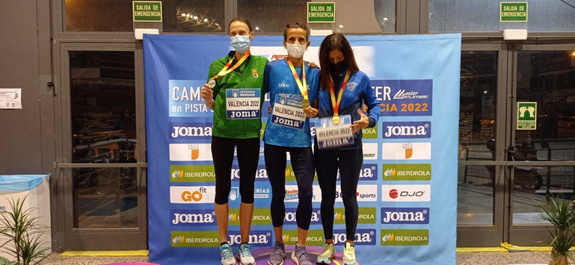 María José de Toro vence en los 3000 mts en el Campeonato de España Máster de pista cubierta