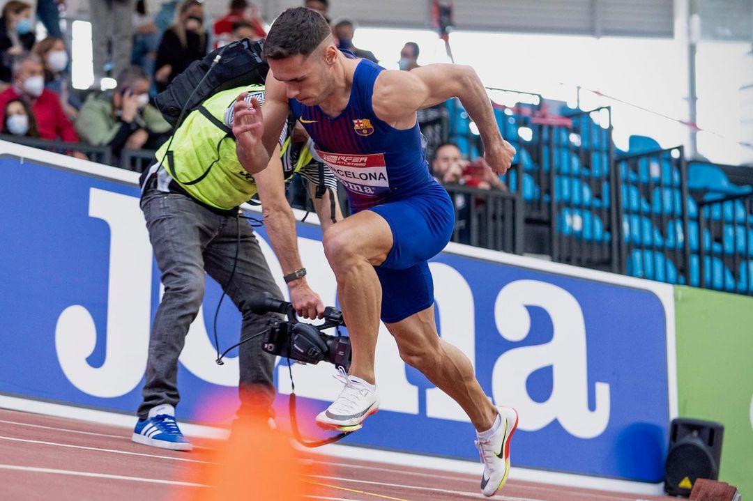 El atleta Manuel Guijarro logra la plata en los 400 mts. del Campeonato de España de pista cubierta