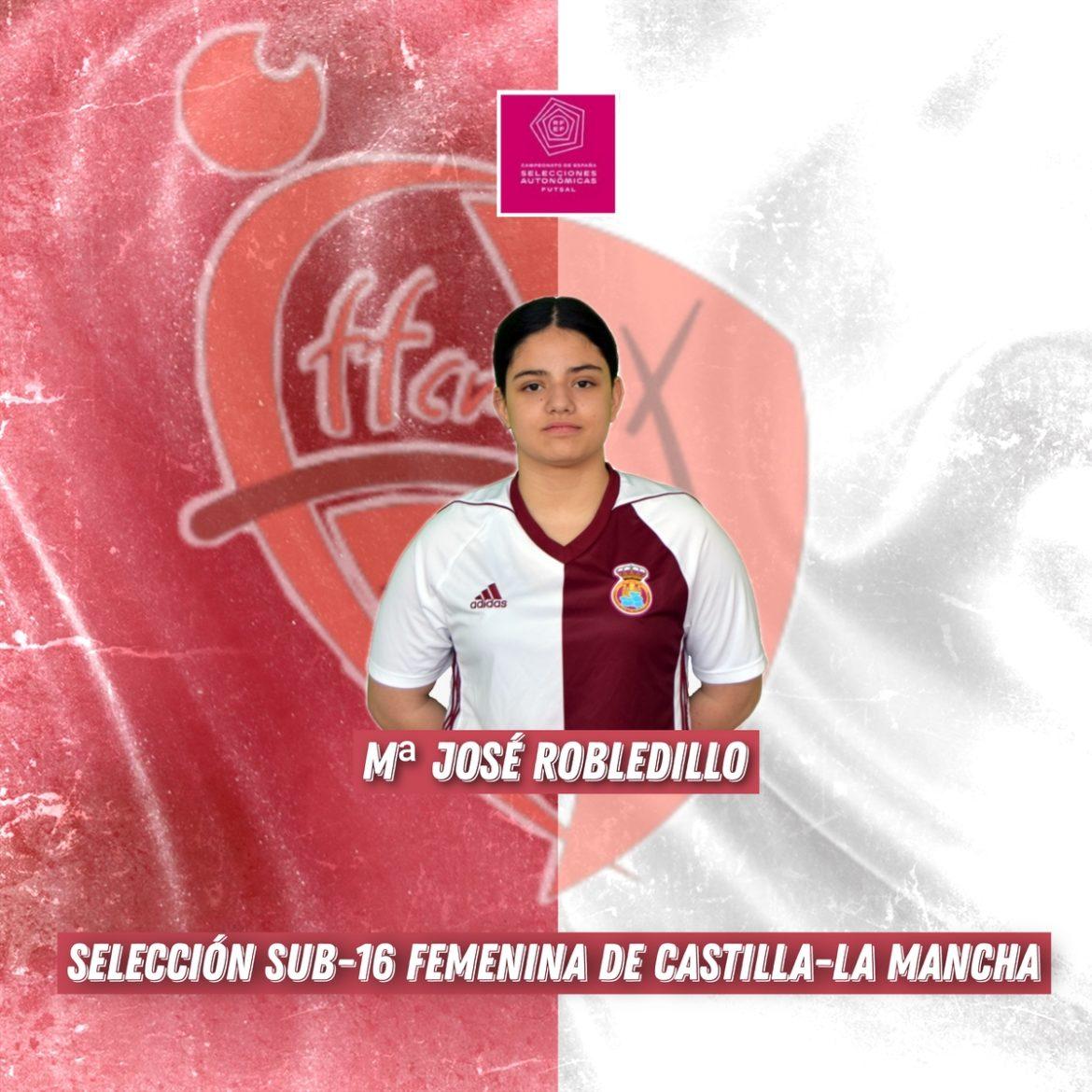 La jugadora del Globalcaja Albacete FS María José Robledillo, convocada por la selección de CLM sub 16