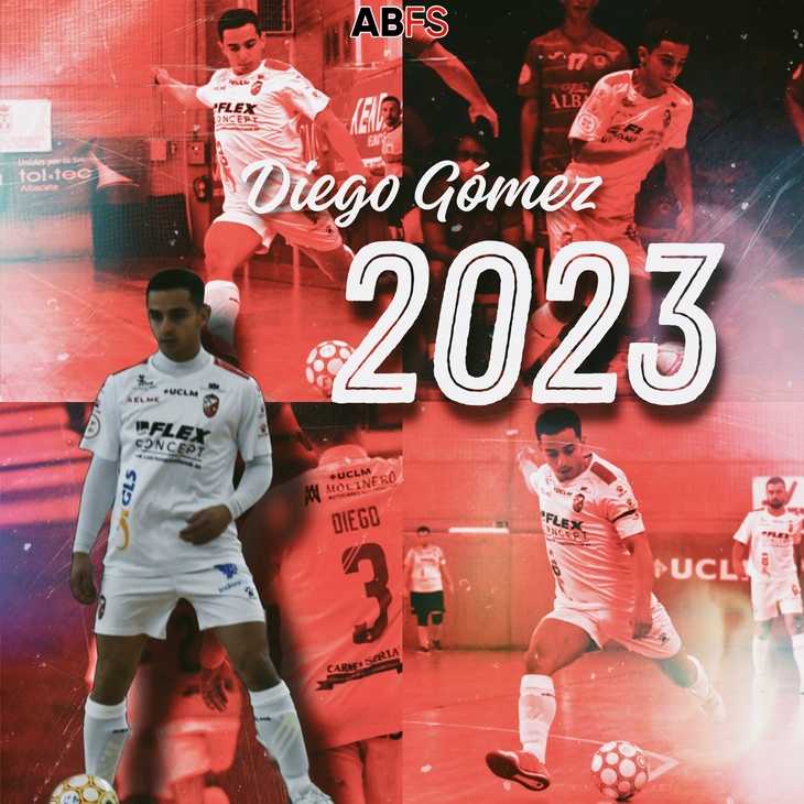 Diego Gómez y el Albacete Fútbol Sala continúan su vinculación hasta 2023