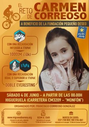 El Reto de Carmen Correoso a beneficio de la Fundación Pequeño Deseo