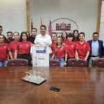 El Globalcaja Albacete FS, recibido en la Diputación
