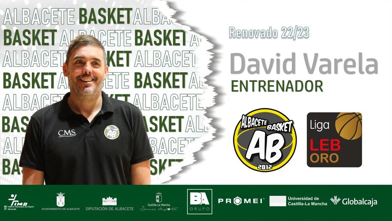 David Varela renueva como entrenador del Bueno Arenas Albacete Basket en LEB Oro