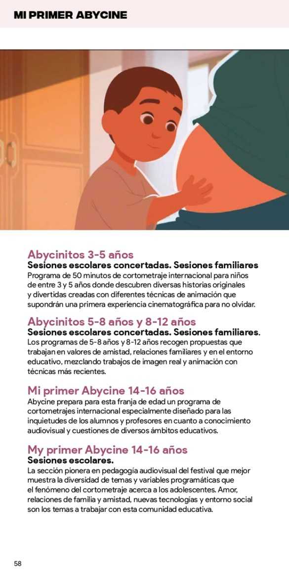 Programa de la XXIV edición de Abycine