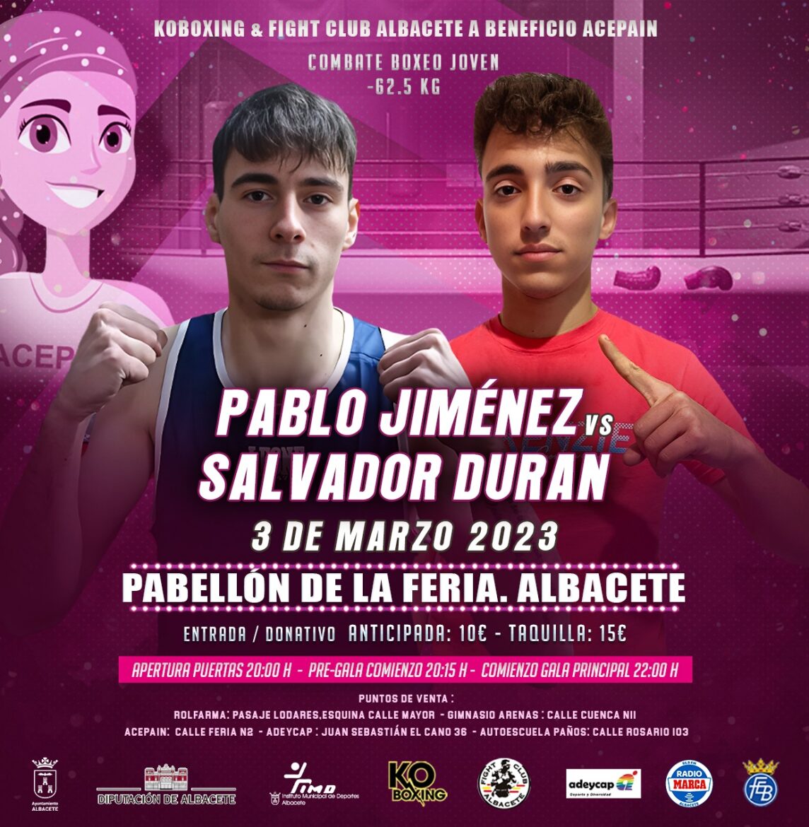 El viernes vuelve el boxeo a Albacete con una espectacular gala benéfica