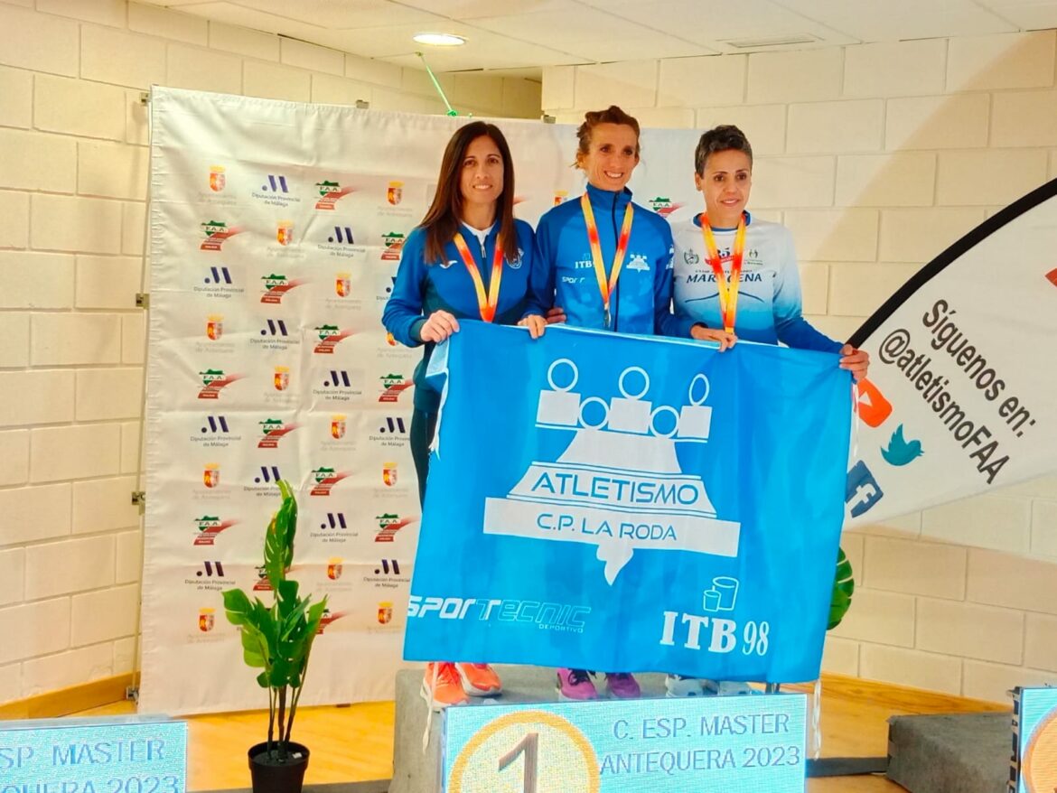 María José de Toro, campeona de España en 3000 mts F45 en pista cubierta