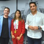 Cabañero traslada a Alba Redondo la felicitación de toda la provincia por el histórico Mundial logrado para España por la Selección Femenina de Fútbol
