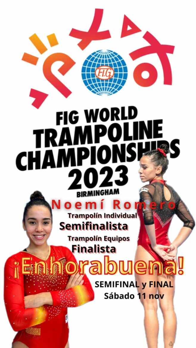 Mundial Gimnasia Trampolín| Noemí Romero se clasifica para la semifinal individual y la final por equipos