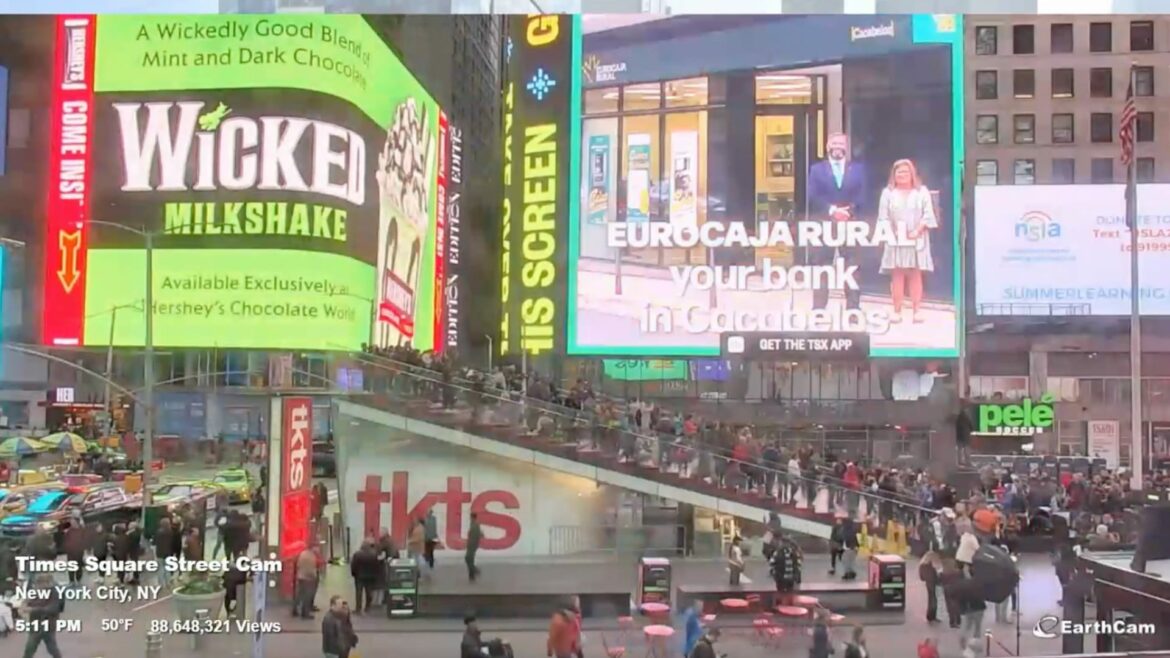 Eurocaja Rural lleva a Cacabelos a Times Square