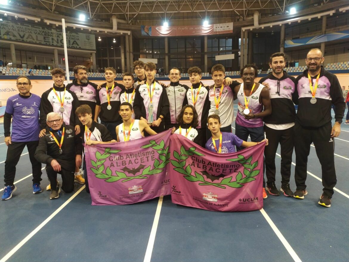 <strong>El Club Atletismo Albacete – Diputación, subcampeón de España Sub16 en Pista Cubierta</strong>