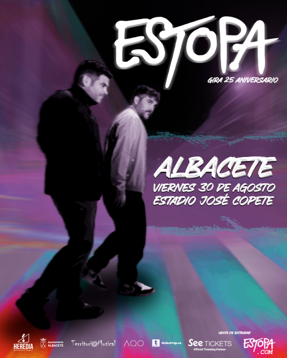 ESTOPA con su gira ’25 ANIVERSARIO’ en Albacete