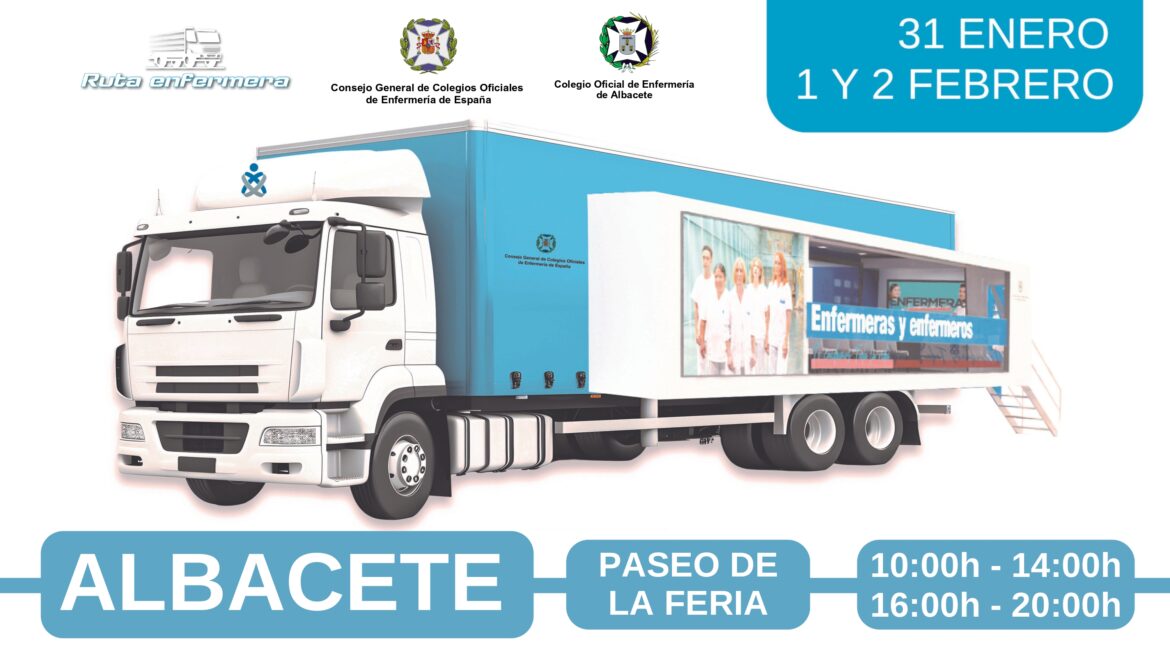 <strong>El Colegio de Enfermería de Albacete presenta  la «Ruta Enfermera», que llega a la ciudad el 31  de enero. </strong>