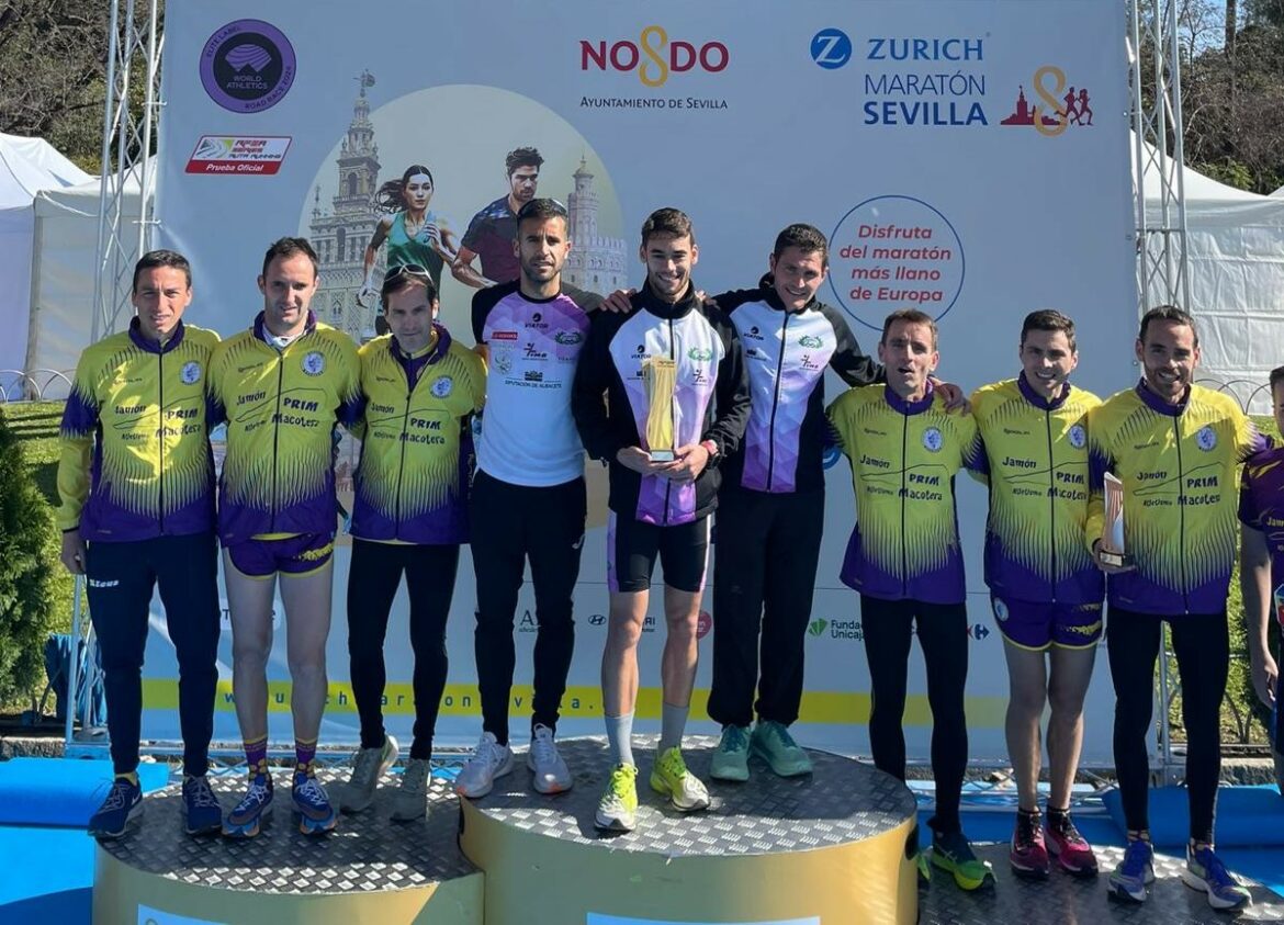 <strong>El Club Atletismo Albacete Diputación consigue el título de  campeón de España de Maratón en Sevilla</strong>