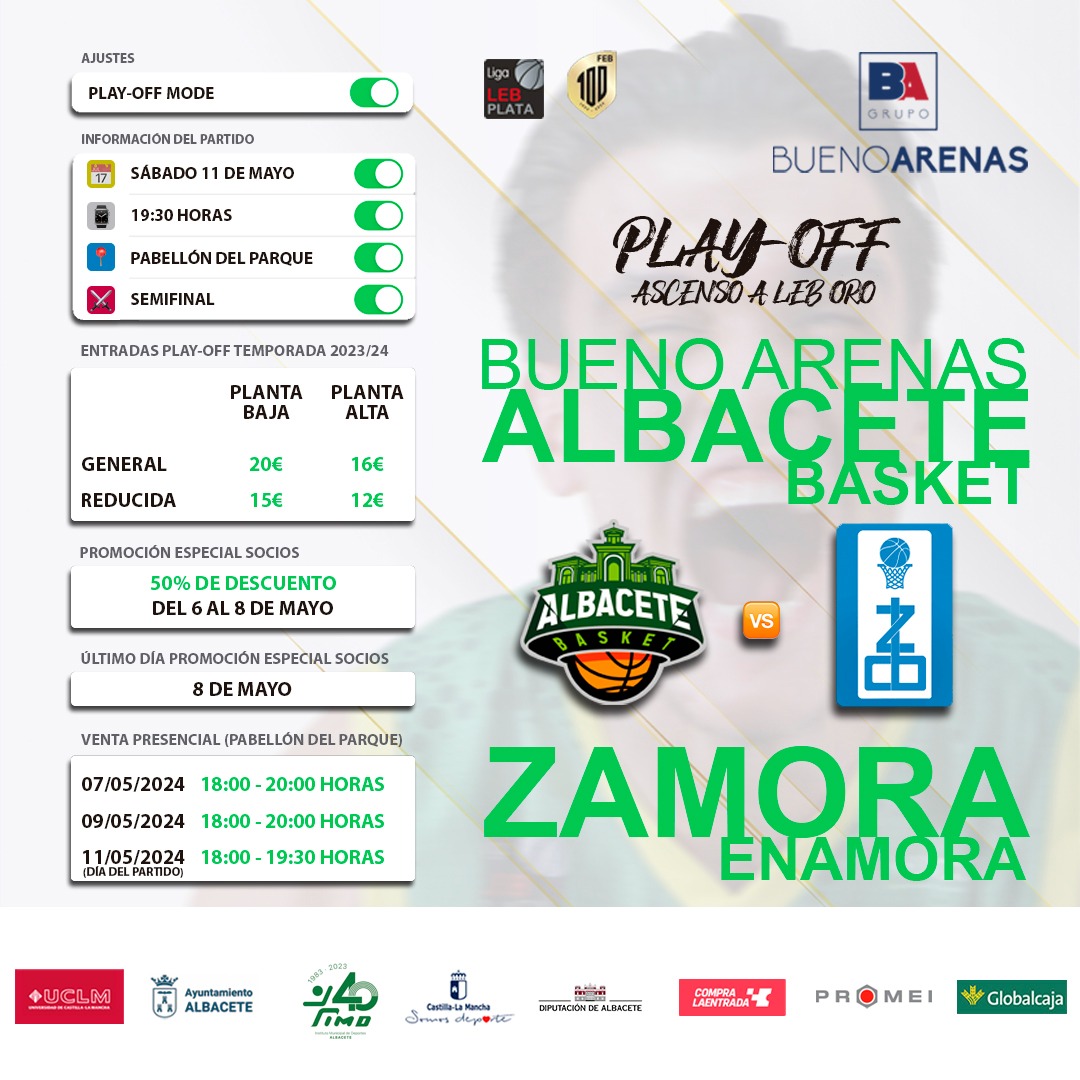 <strong>El Bueno Arenas Albacete Basket </strong><strong>en el último peldaño de los Play Off</strong>