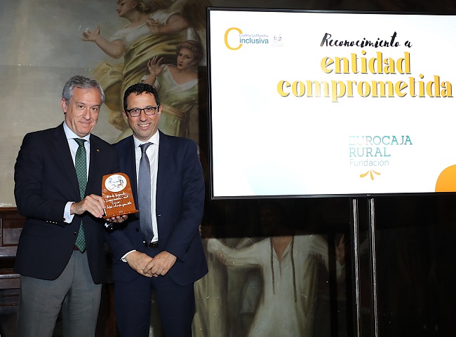 Fundación Eurocaja Rural, reconocida como 'entidad social comprometida' por CLM Inclusiva COCEMFE