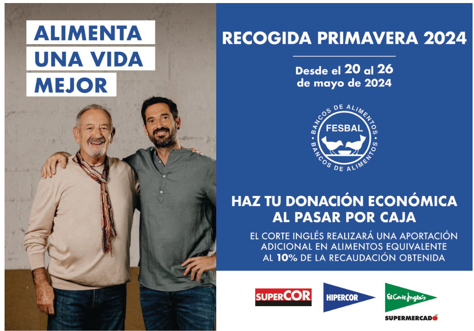 El Corte Inglés participa en la Campaña “Recogida Primavera” de Banco de Alimentos