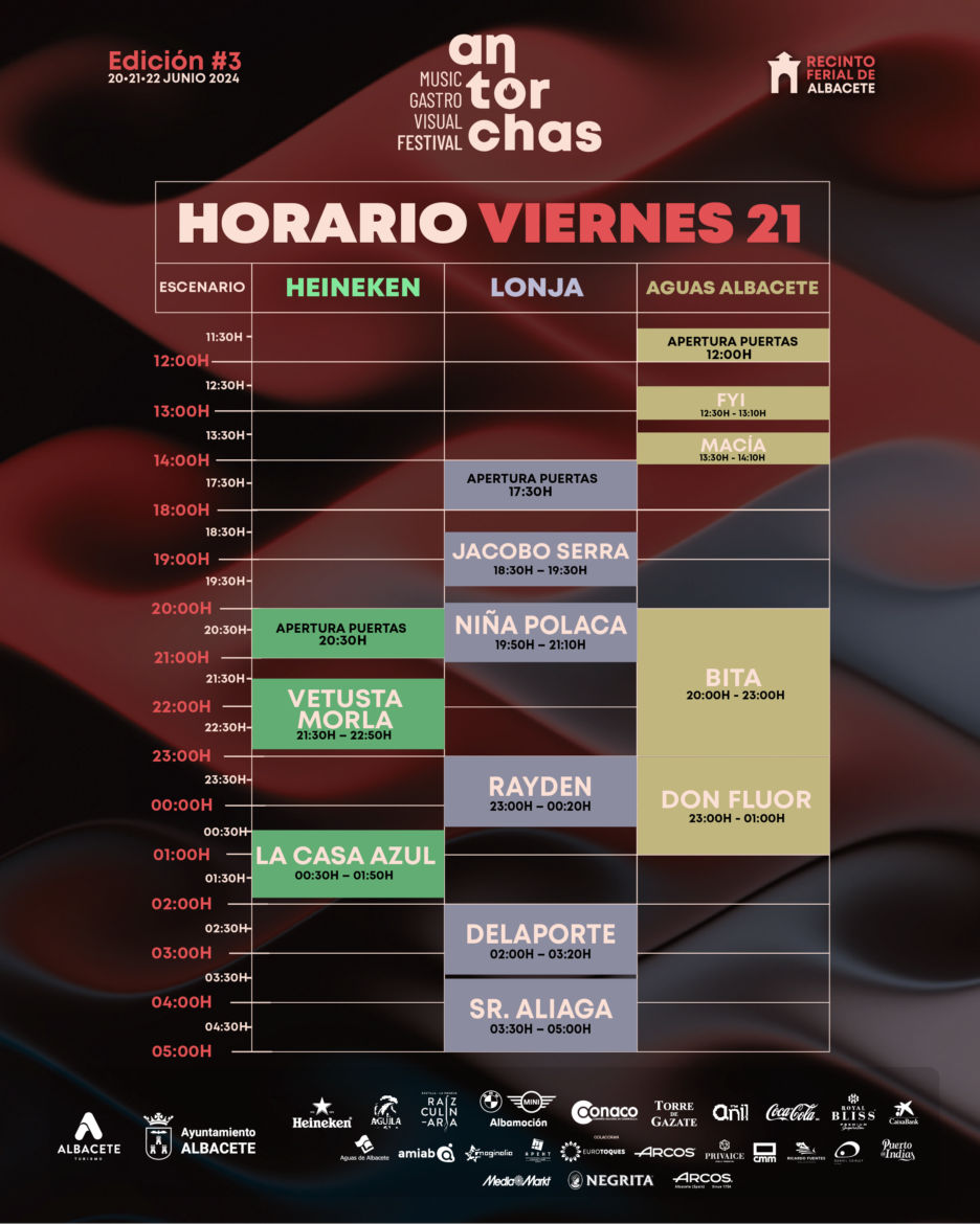 El Festival Antorchas 2024 presenta sus horarios