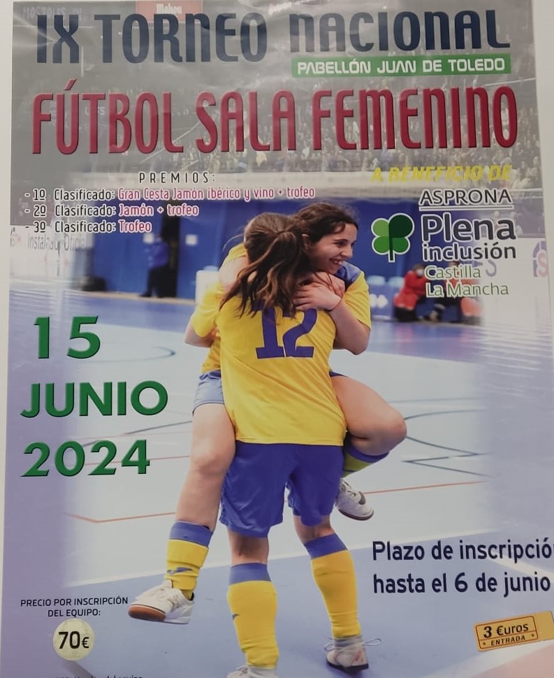 IX Torneo Nacional de Fútbol Sala femenino en Albacete a Beneficio de Asprona