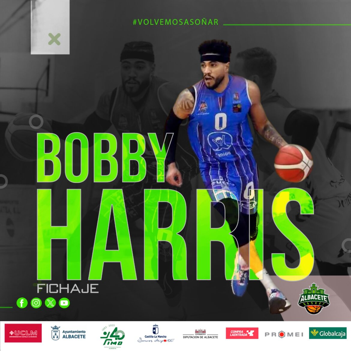 Baloncesto | Bobby Harris, nueva incorporación para el Bueno Arenas Albacete Basket