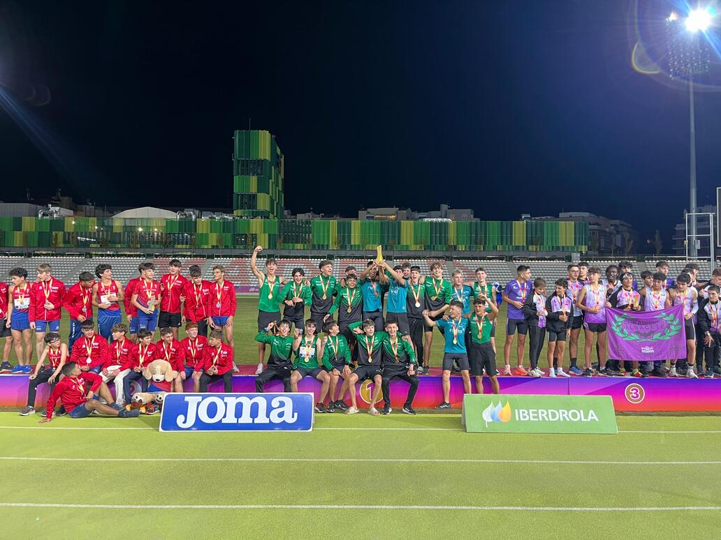 El Club Atletismo Albacete Diputación, bronce en el Campeonato de España Sub16 de Clubes