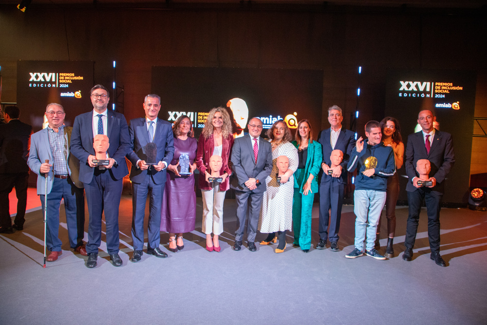 <strong>Éxito de la XXVI edición de los Premios de inclusión social de amiab, marcados por la expansión territorial de la entidad y el apoyo empresarial e institucional</strong>