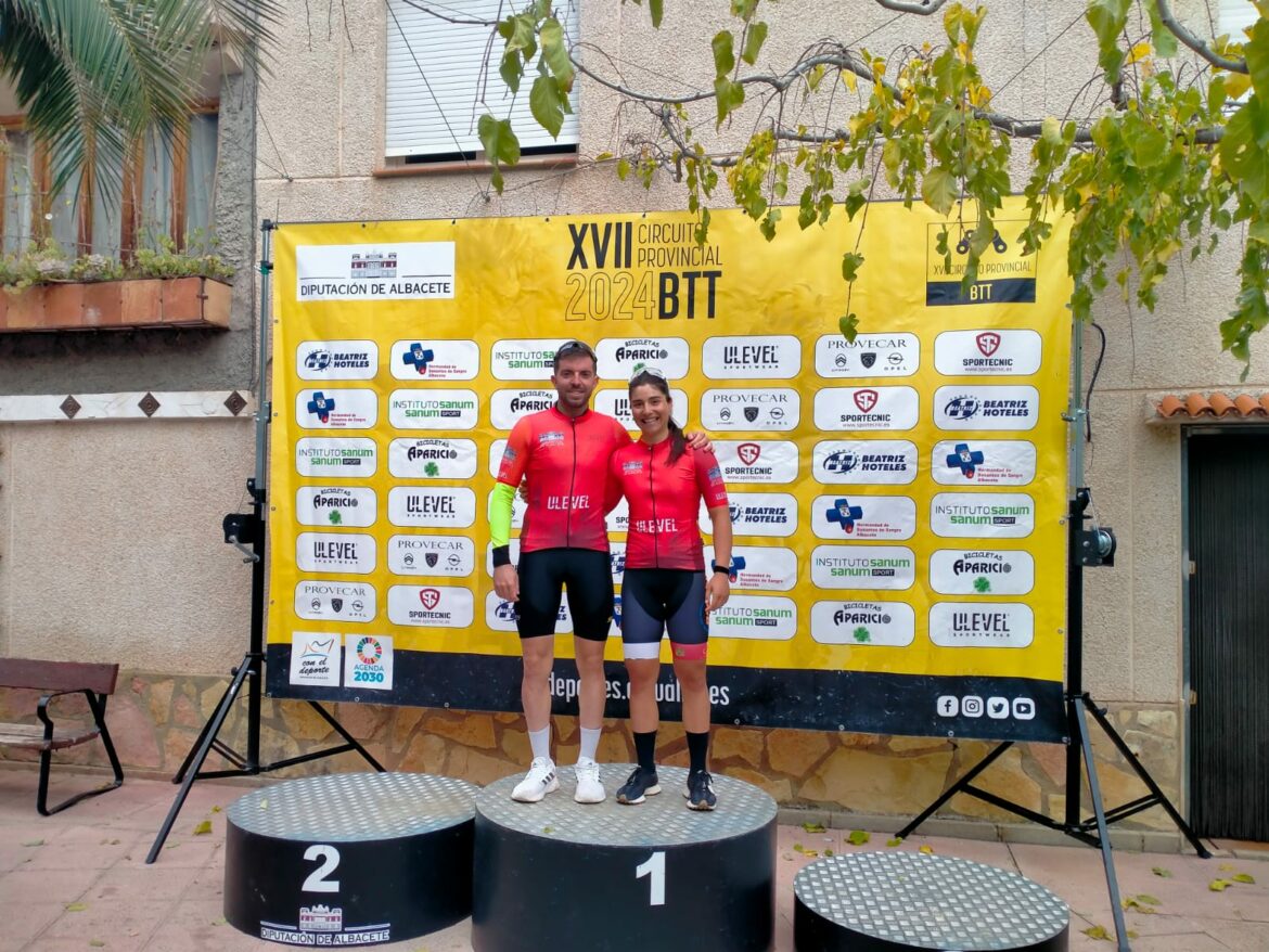 Alberto López y Lucía Navarro vencen en la prueba BTT de Bogarra