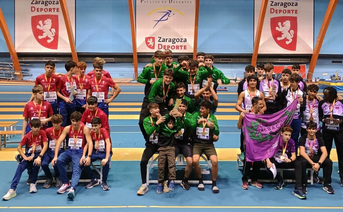 El Club Atletismo Albacete Diputación se hace también con el bronce en el Nacional de Pista Cubierta