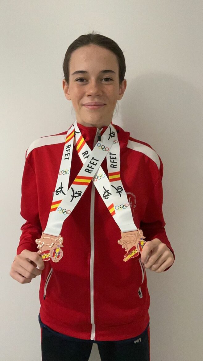 Marta Sánchez Lozano, doble bronce en el Campeonato de España por Clubes de Taekwondo