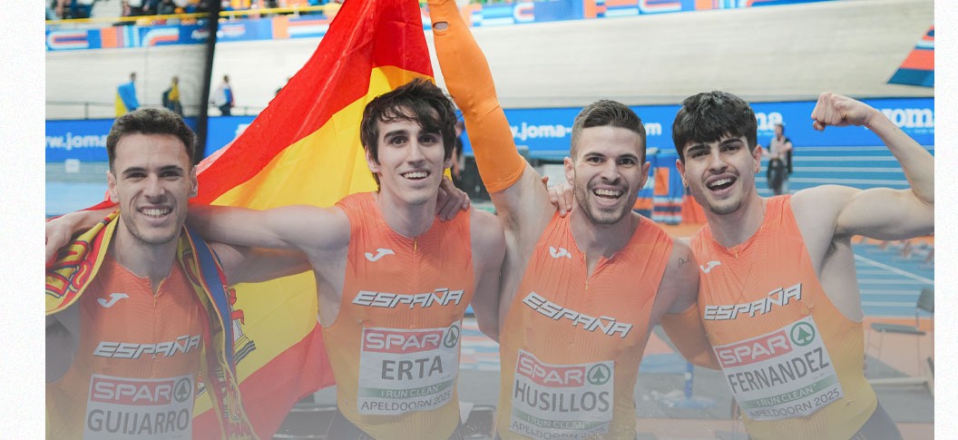 Europeo de Atletismo pista cubierta | Manu Guijarro logra la plata en el 4x400 masculino