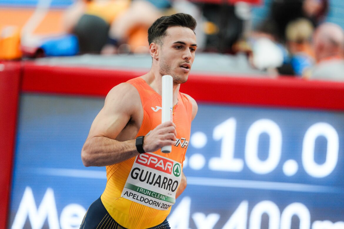 Europeo de Atletismo pista cubierta | Manu Guijarro logra la plata en el 4x400 masculino