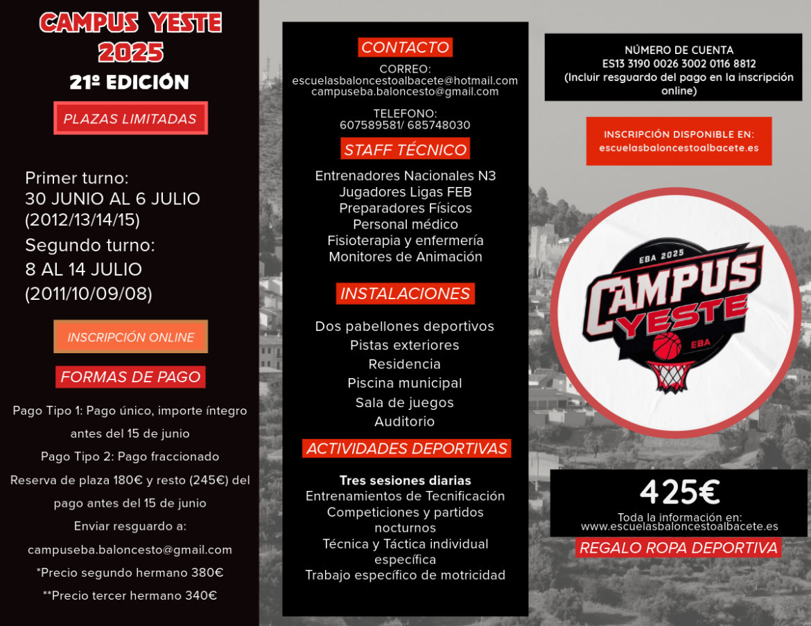 <strong>EL CAMPUS EBA VUELVE A YESTE EN EL MES DE JULIO</strong>