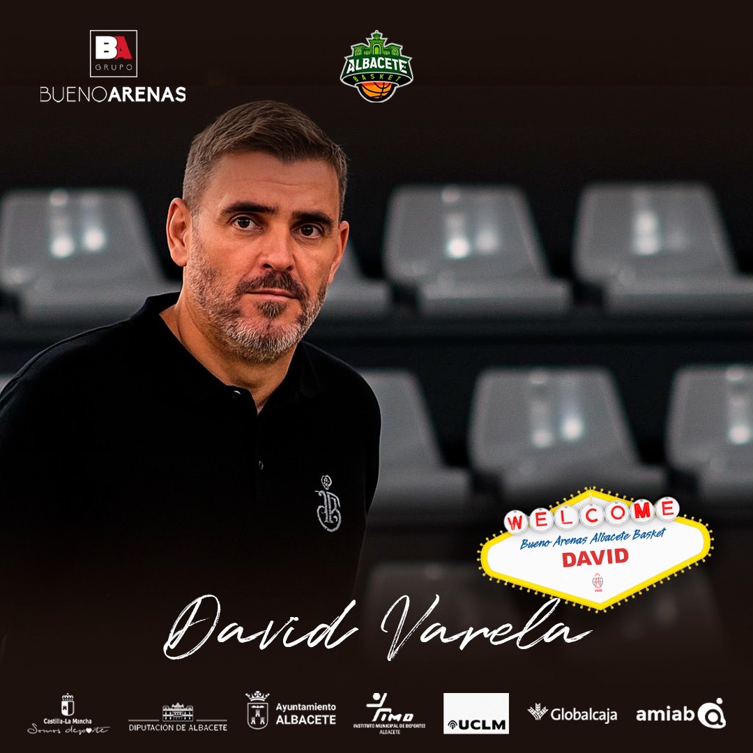 El Bueno Arenas Albacete Basket oficializa la renovación de David Varela