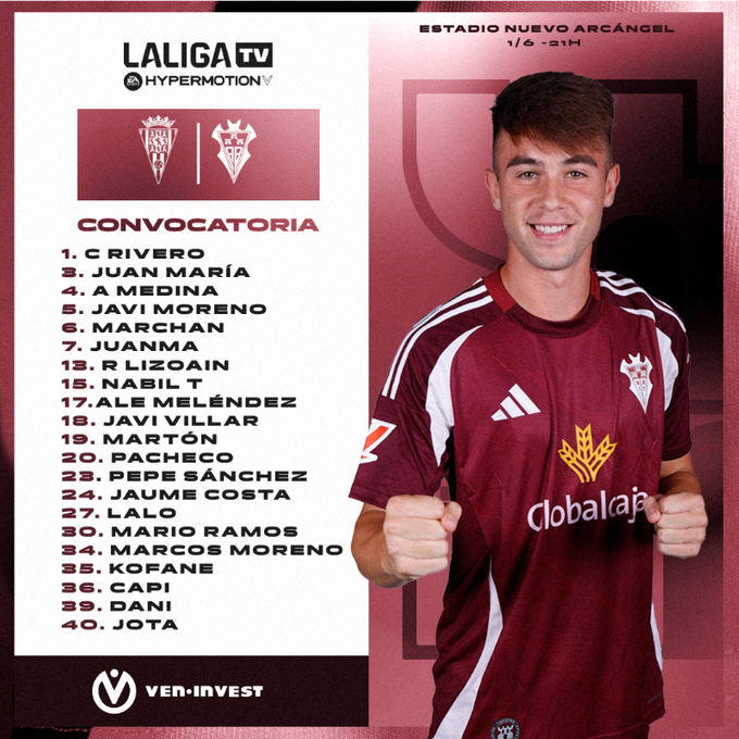 Previa Córdoba CF - Albacete Balompié | El último partido de la temporada