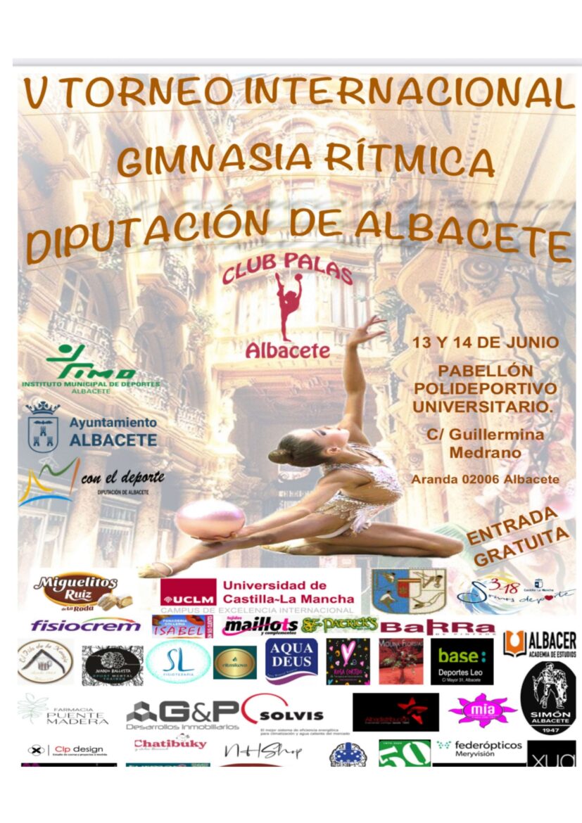La Diputación pone por primera vez su nombre al V Torneo de Gimnasia Rítmica que se celebra este fin de semana en Albacete