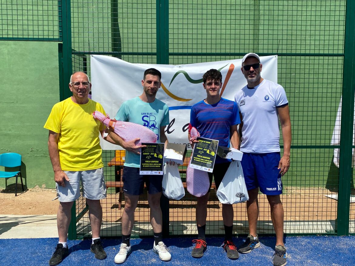 Torneos de Verano ‘Pádel Albacete 2025’ | Alejandro Torres y José María Pastrana ganan el Torneo de Pádel de Viveros