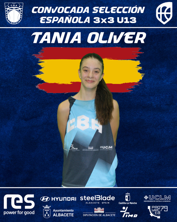 Tania Oliver jugadora del CBA-RES convocada con la selección española de 3x3