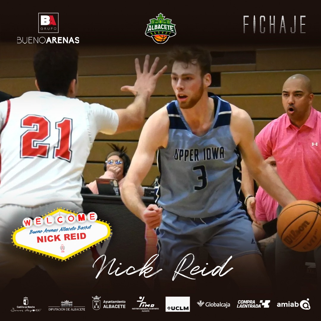 Nick Reid, nuevo refuerzo para el Bueno Arenas Albacete Basket