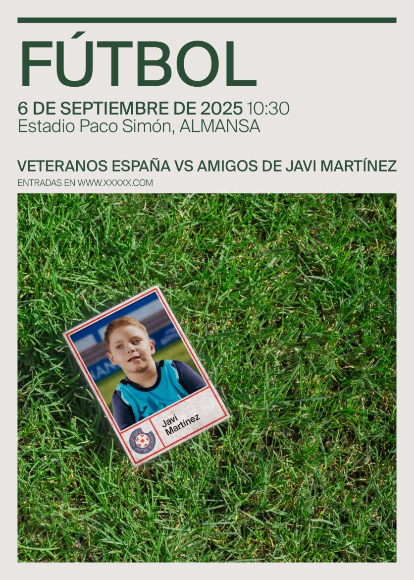 El sábado 6 de septiembre en Almansa, fútbol de muchos kilates para Javi
