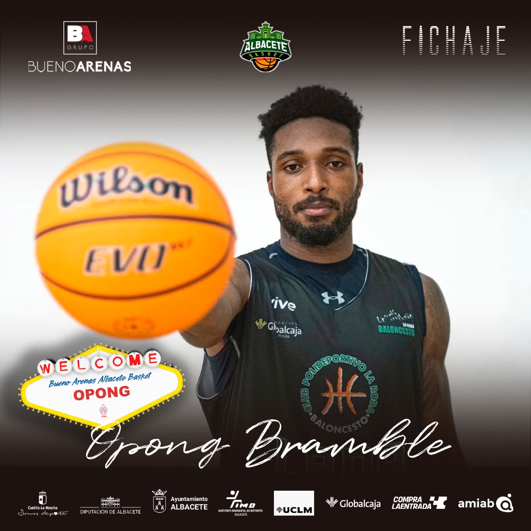 Opong Bramble, nuevo jugador del Bueno Arenas Albacete Basket