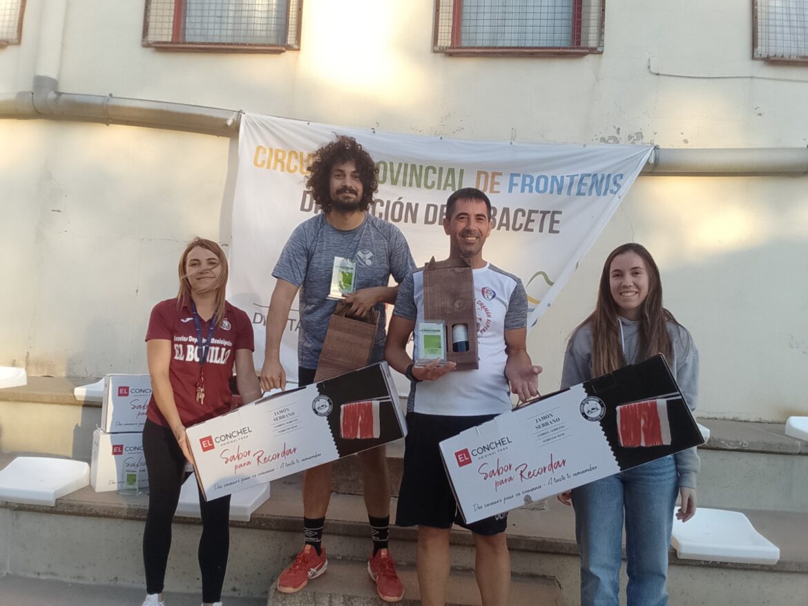 Frontenis | Pedro Navarro y Jesús Moreno logran la victoria en la 16ª prueba del II Circuito de Diputación celebrada en El Bonillo