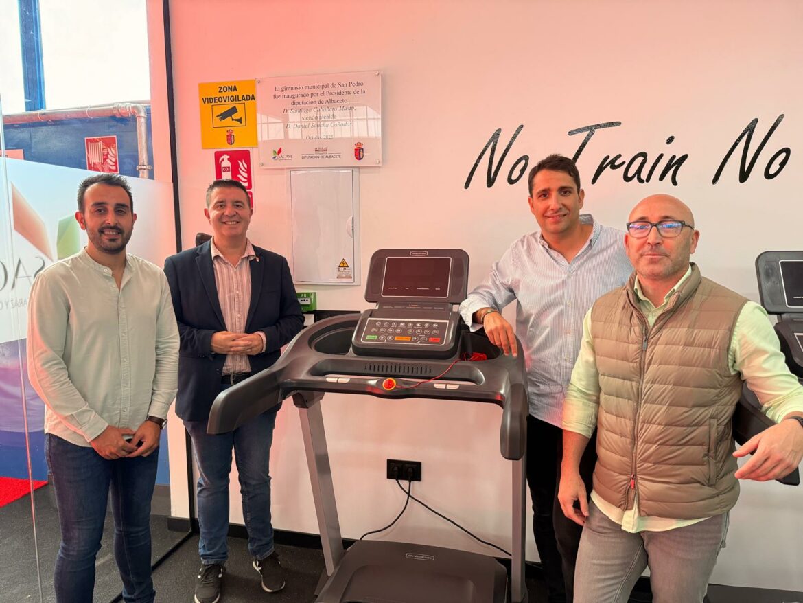 <strong>San Pedro estrena gimnasio municipal gracias al impulso conjunto de Diputación, Ayuntamiento y Gobierno de C-LM a través de los fondos LEADER</strong>